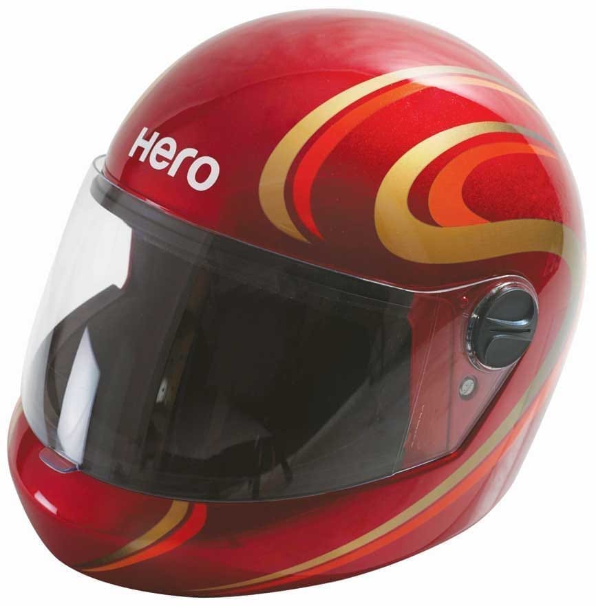 HERO GENUINE FF HELMET JADE CHERRY RED FLOW GRP XL -99700ZZZ141T01S