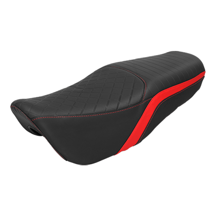 Hero Genuine SEAT COVER - BLK RED EMBOSSED