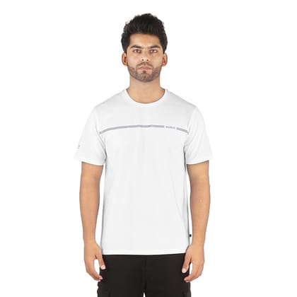 Men's Crew Neck Reflective Print T-Shirt