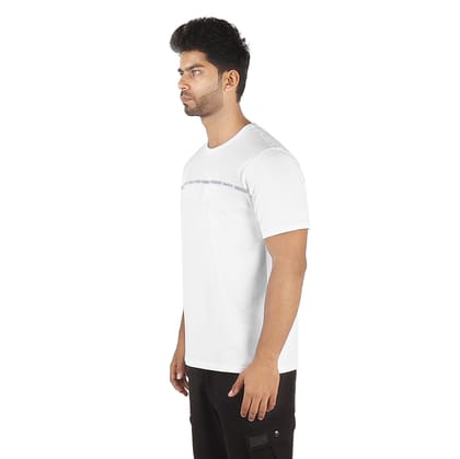 Men's Crew Neck Reflective Print T-Shirt