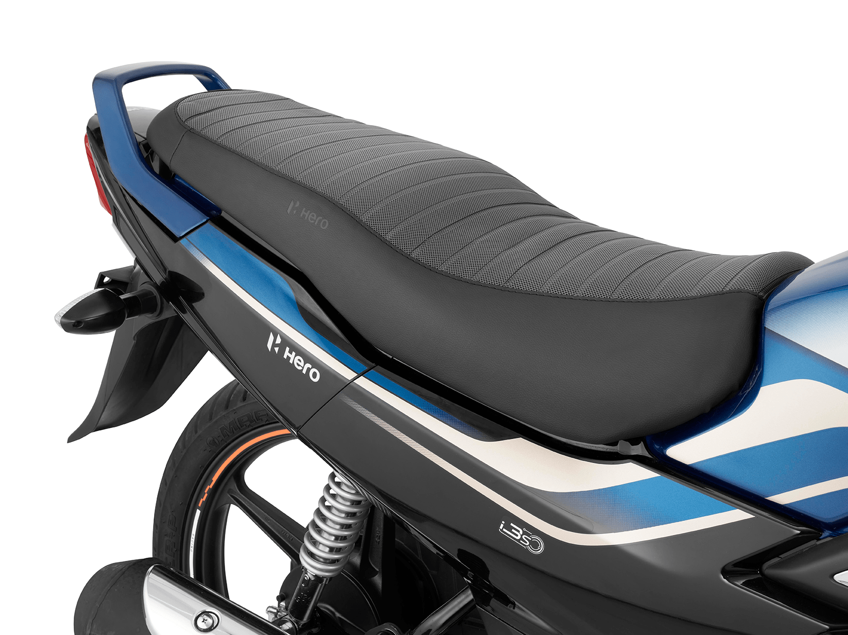 Black Magpie Seat Cover for Splendor Plus with Automotive-Grade PU/PVC and Water-Repellant Finish-99639AAGA00S