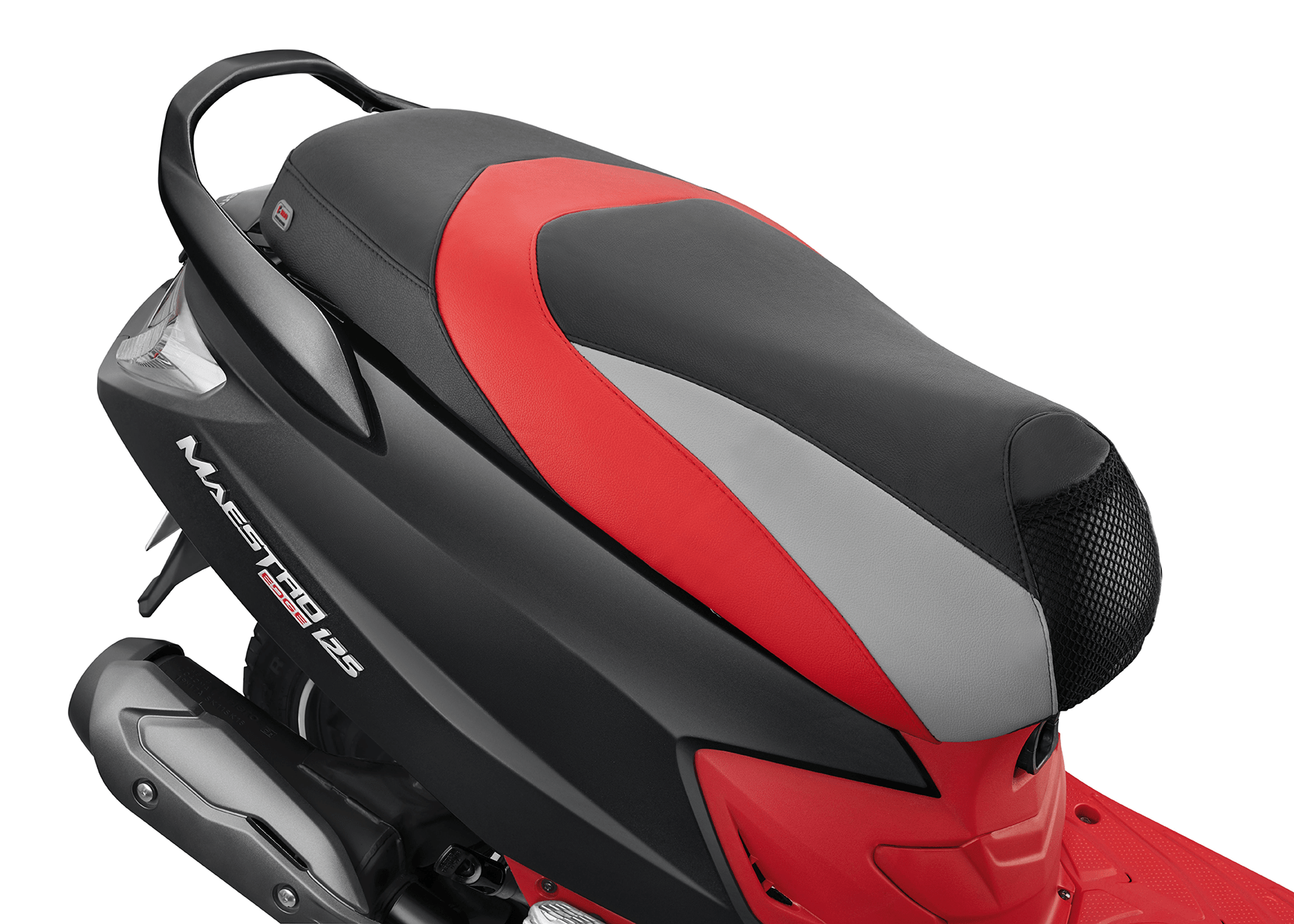 Red Silver Stripe Seat Cover for Maestro Edge with Water-Repellent and UV-Resistant Design-99641AAW300S