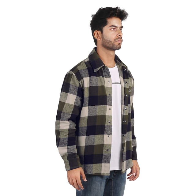 Buy Hero Genuine Men's Relaxed Fit Brushed Flannel Shacket | Hero