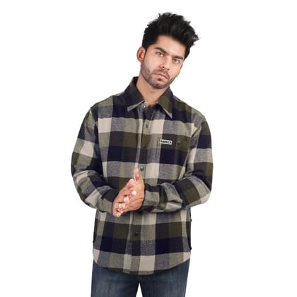 Men's Relaxed Fit Brushed Flannel Shacket