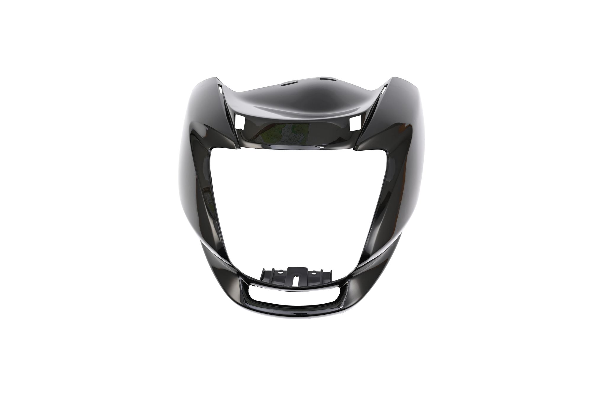 Black Front Visor / Cowl Without Stripes - Passion Pro - 61301KWA830RS