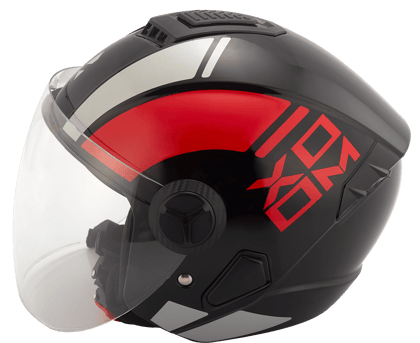Hero Genuine XOOM Series Helmet Ruby Matte | OEM Fit | High Impact ABS Shell | ISI Certified Protection | Aerodynamic Ventilation | Scratch Resistant Visor 