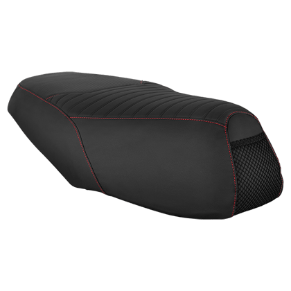 Black Embossed Seat Cover for Destini 125 with Cooling Mesh Design and Anti-Fungal Properties-99636ABS001S