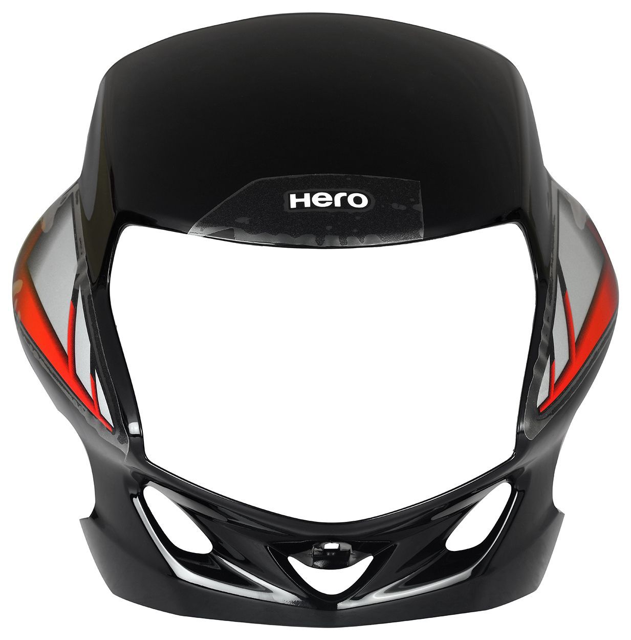 Front Visor Black - HF Deluxe - 83400AAH000RS