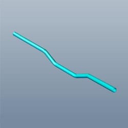 Handlebar / Steering handle pipe - Xpulse 200T - 53100ABW800S