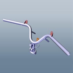 Handlebar / Steering handle pipe - Pleasure+ - 53100AAL500S