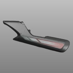RIGHT REAR COWL BLACK NH-1 (TYPE-1) -77210AAHF00RS