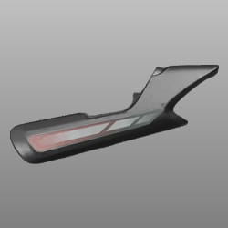 LEFT REAR COWL BLACK NH-1 (TYPE-1) -77220AAHF00RS