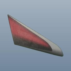 STRIPE RIGHT FRONT VISOR(TYPE-2) - Splendor+ - 83408AAEC00WS