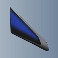 STRIPE RIGHT FRONT VISOR(TYPE-1) - Splendor+ - 83408AAEC00VS