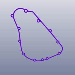 GASKET CRANKCASE COVER LEFT - Mavrick - 11395ACJ000S