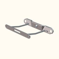 BRACKET COMPLETE FRONT NUMBER PLATE - HF 100 | HF Deluxe - 64311AAH100S