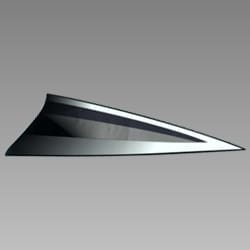 STRIPE R FR COWL - Super Splendor - 86611AAG500TS