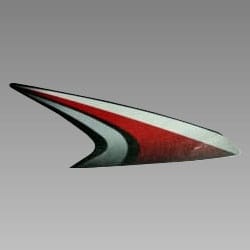 STRIPE R FR VISOR BLACK NH 1 TYPE 3 - Splendor+ - 83408AAE300TS