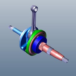 Crankshaft Complete Assembly - Xoom - 13000AAWD00S