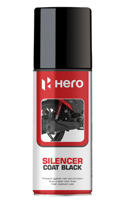 Hero Silencer Coat Black for Bikes ( 150 ml ) | Heat Resistant Anti Corrosive Coat | Protection Against Rust | For Auto Workshops, Automobiles, Marine, Industrial Application etc.