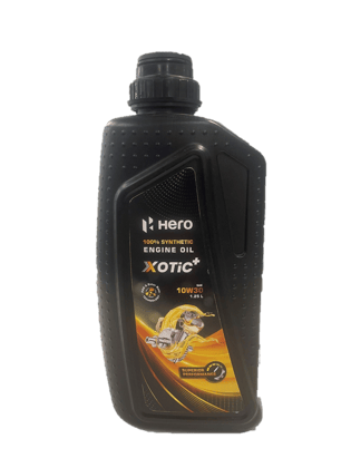 Hero Genuine XOTIC PLUS 10W-30 Synthetic Engine Oil for bikes | API SL and JASO MA2 Certified | Advanced fuel saving technology| Specially formulated for Hero motorcycles (1250 ml)