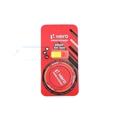 Rim Tape in Beetle Red with Exclusive Design and Weatherproof Durability for HF and Splendor Plus 