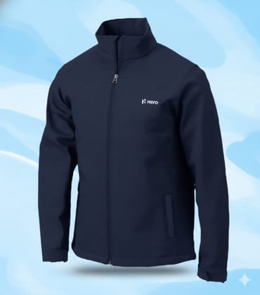 Men Waterproof Blue Jacket