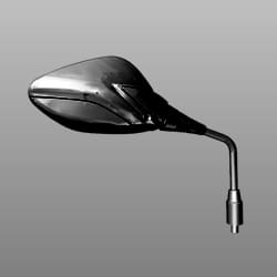 Side Rear View Mirror - Right - Black - Glamour | Passion Pro - 88110AAN410RS