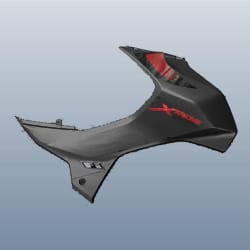 SET TANK COVER R SIDE(MAT BLACK) - Xtreme 160 - 17550ABZH00ZS