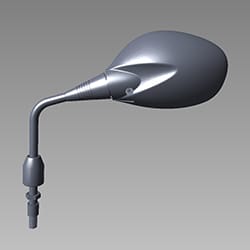 MIRROR ASSEMBLY LEFT BACK(NH-A63M) - Super Splendor - 88120AAGH01ZGS