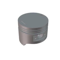 Hero Genuine Piston O/S (0.25) for Passion XPro | OEM Fit | Precision Engine Compression | Optimised Combustion Efficiency | High Heat Resistance | Reliable Engine Performance - 13102KZAW00S