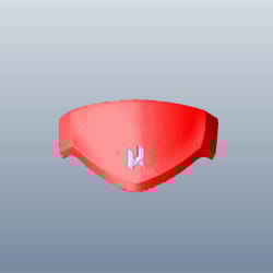 WIND SCREEN NOBLE RED - Destini 125 - 61140ABSD00TS