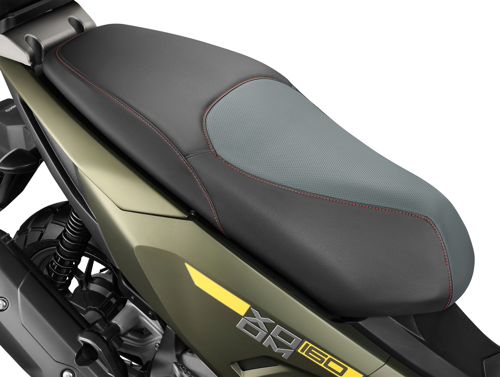Xoom 160 Seat Cover Black - Red Stitch