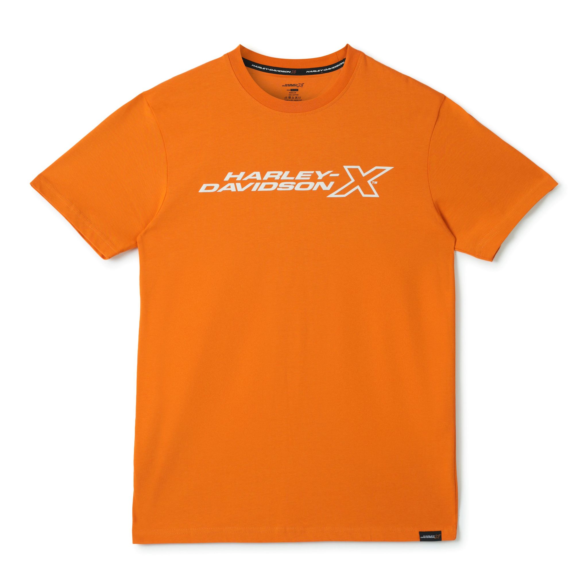 Core Edge Men's Orange Crew Neck Tee