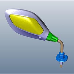 MIRROR ASSEMBLY RIGHT ( Pearl Blue) - Destini 125 | Destini 125 BS6 OBD2 - 88110ABS421JS