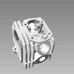 Hero Genuine Head Comp. Cylinder for Passion Pro | Splendor Plus | Splendor NXG | Precision Fit | Durable Construction | Reliable Performance | Engine Protection | Easy Installation - 12200KWA930S